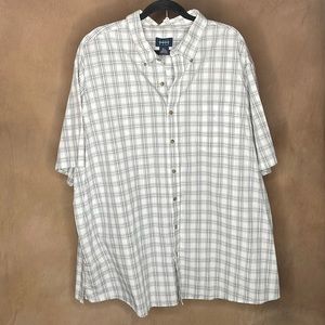 Harbor Bay Men's 2XL Short Sleeve Button Down Shirt - LIKE NEW CONDITION